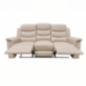 RECLINABLE 3PUESTOS CON CONSOLA BEIGE RECLINABLE 3PUESTOS CON CONSOLA BEIGE