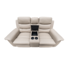 RECLINABLE 2PUESTOS CON POSAVASOS BEIGE