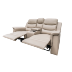 RECLINABLE 2PUESTOS CON POSAVASOS BEIGE