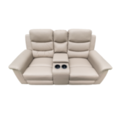 RECLINABLE 2PUESTOS CON POSAVASOS BEIGE